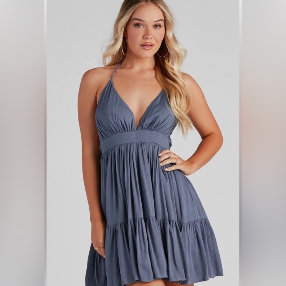 Windsor blue sundress, size S